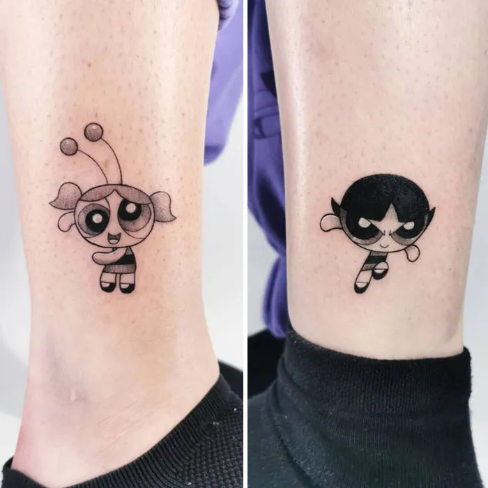 The Powerpuff Girls Best Friend Tattoos