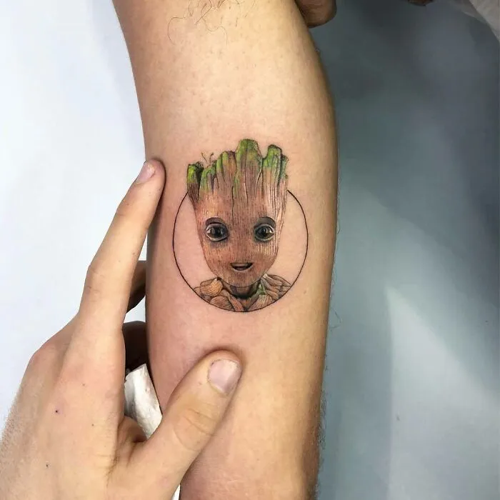 Groot Arm Tattoo