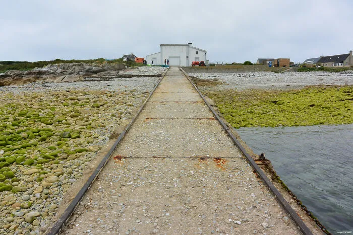 Boarding Ramp For An Old Rescue Station At Molène