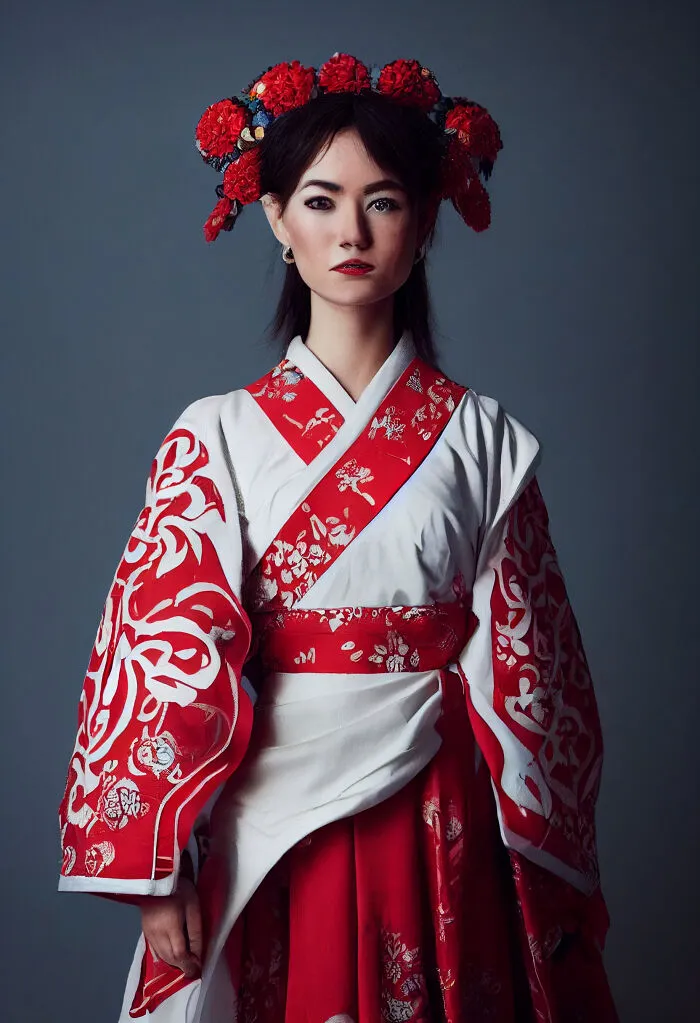 I Blend International Fashion Trends, And This Time Norway Meets Japan With A Traditional Bunad Combined With Kimono (6 Pics)
