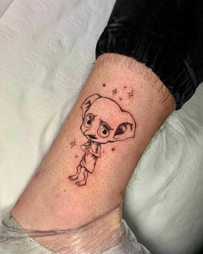 Cute Dobby Tattoo
