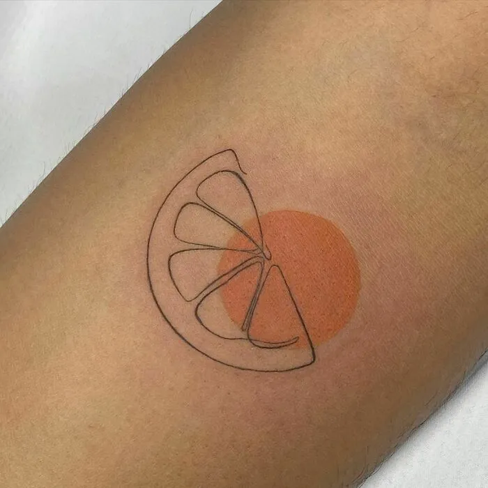 Oneline Orange Slice