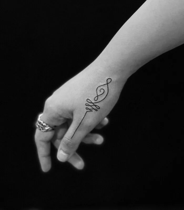 Single Line Tattoo