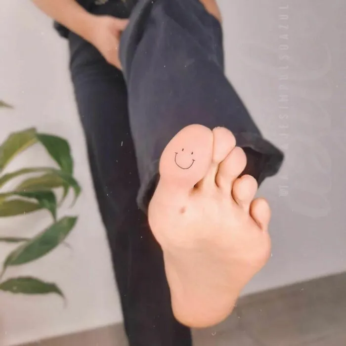 Funny Toe Tattoo
