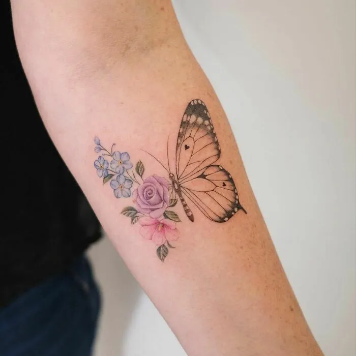 Watercolor Butterfly Tattoo