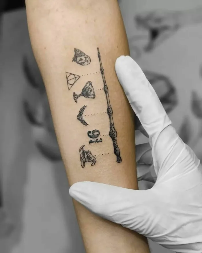Harry Potter Symbols Tattoo