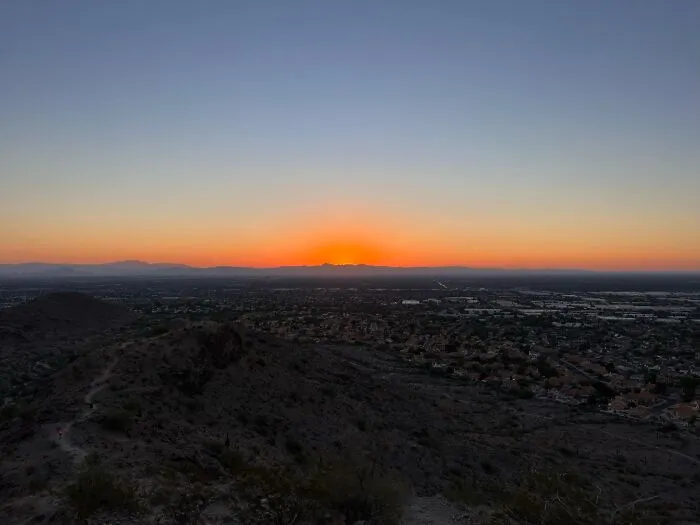 Sunrise From South Mountain, Az