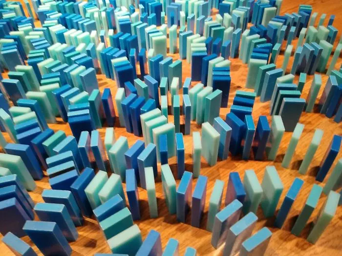 I Am A Domino Artist 0n Youtube, Here Are 9 Different Photos Of Projects I Have Made