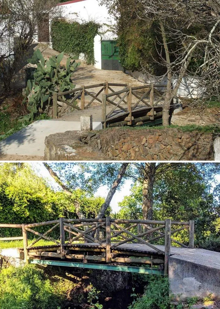 El Marco, The Tiny Bridge Between Spain And Portugal, Is The Smallest International Bridge In The World. It Has A Length Of 3.2 Meters