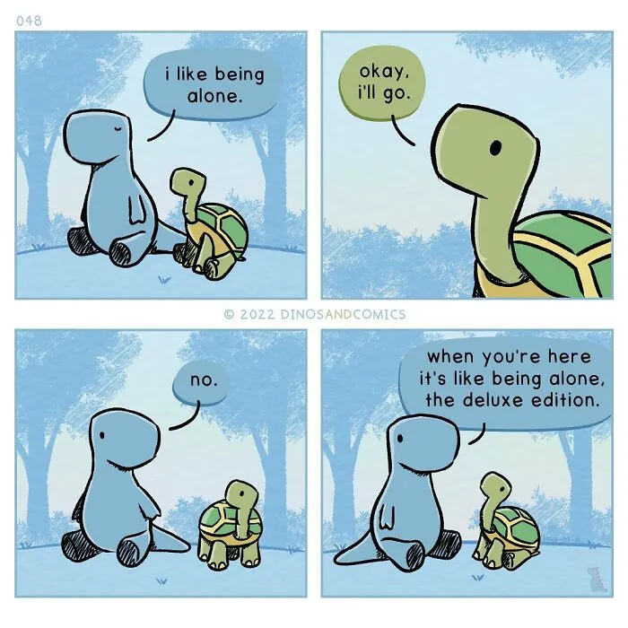 30 Honest Comics About Mental Health Illustrated With Dinosaurs (New Pics)
