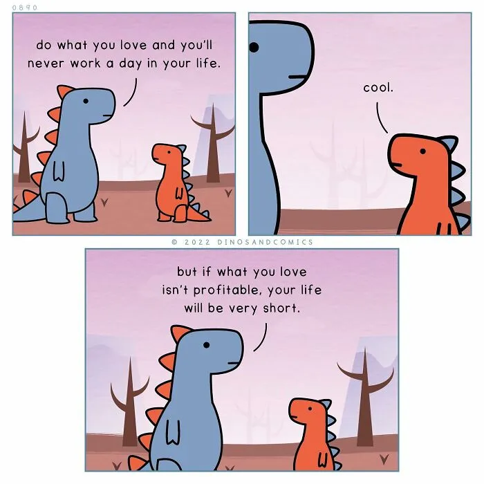 30 Honest Comics About Mental Health Illustrated With Dinosaurs (New Pics)