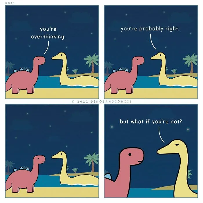 30 Honest Comics About Mental Health Illustrated With Dinosaurs (New Pics)