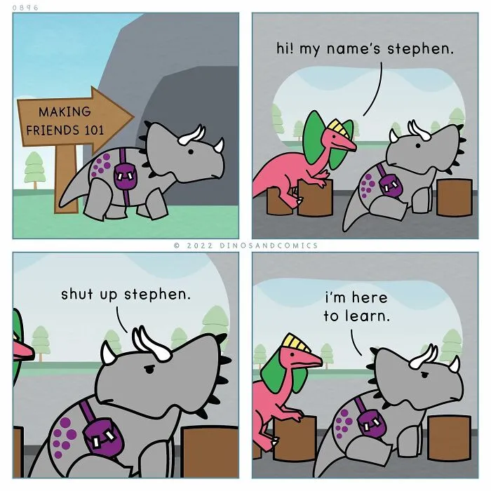 30 Honest Comics About Mental Health Illustrated With Dinosaurs (New Pics)