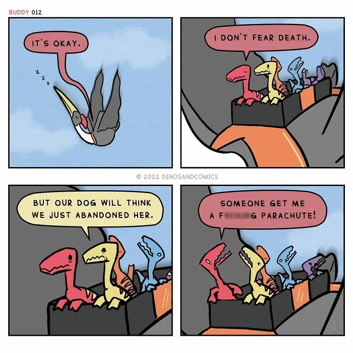 30 Honest Comics About Mental Health Illustrated With Dinosaurs (New Pics)