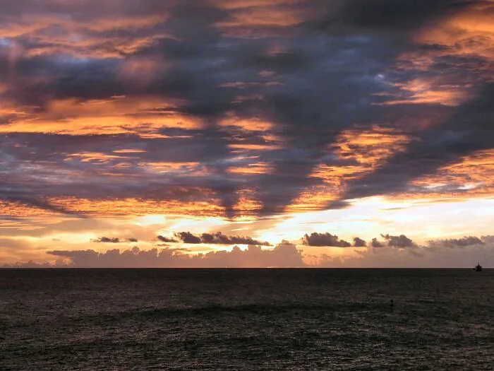 Sunset With Cloud Shadows, St. Maartens