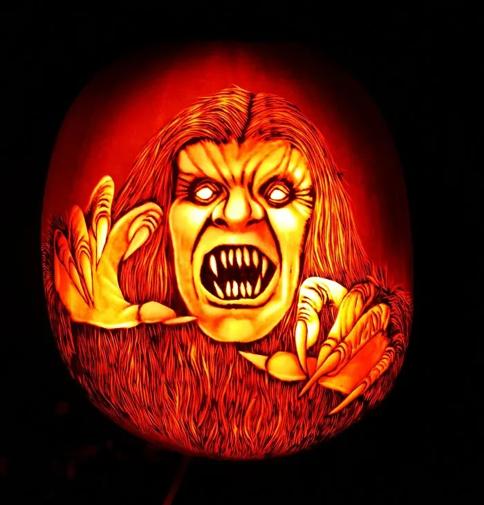 Yeti Pumpkin Carving