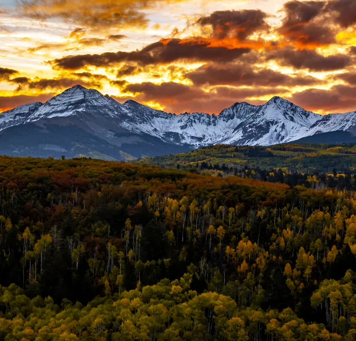 Snowy Mountains Sunrise