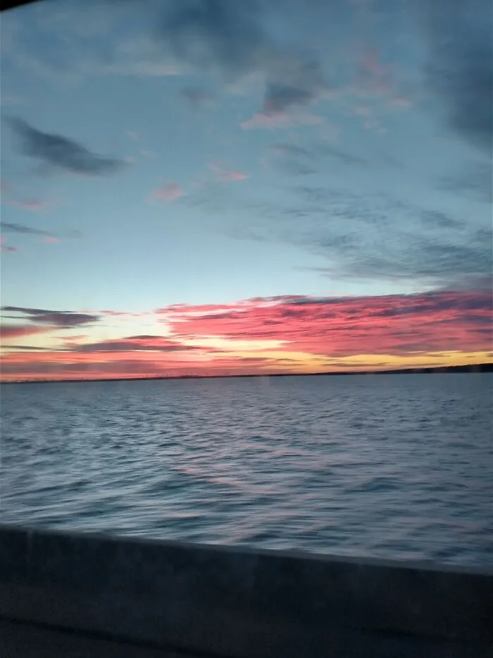 From Earlier This Week Over A Bay
