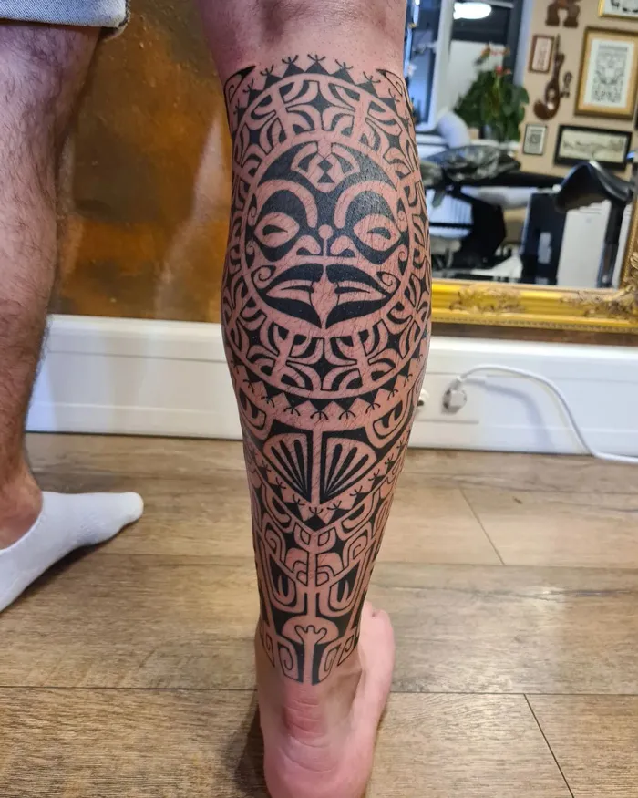 Calf Tattoo