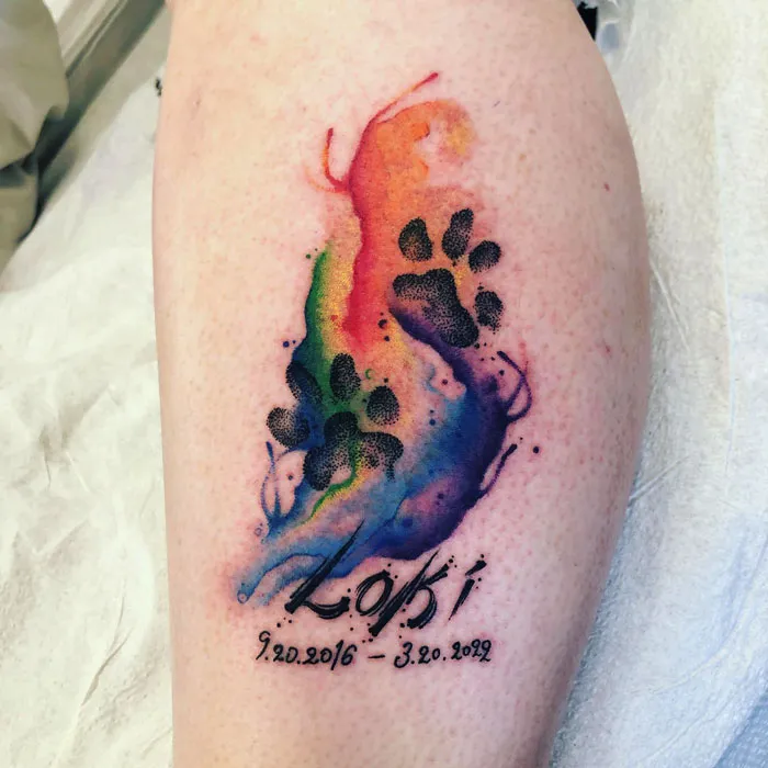 Pawprints Over The Rainbow Bridge For Alyssa