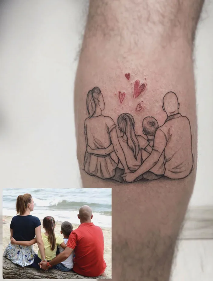 Family Portrait Tattoo