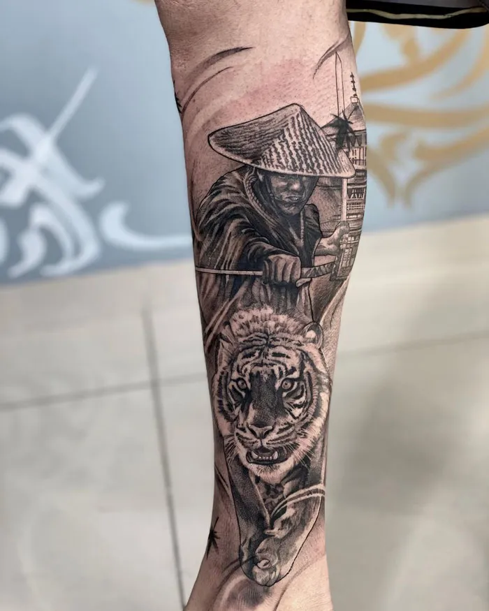 Calf Tattoo