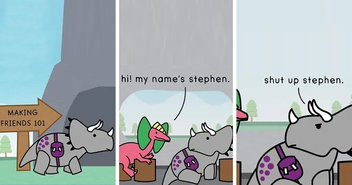 30 Honest Comics About Mental Health Illustrated With Dinosaurs (New Pics)