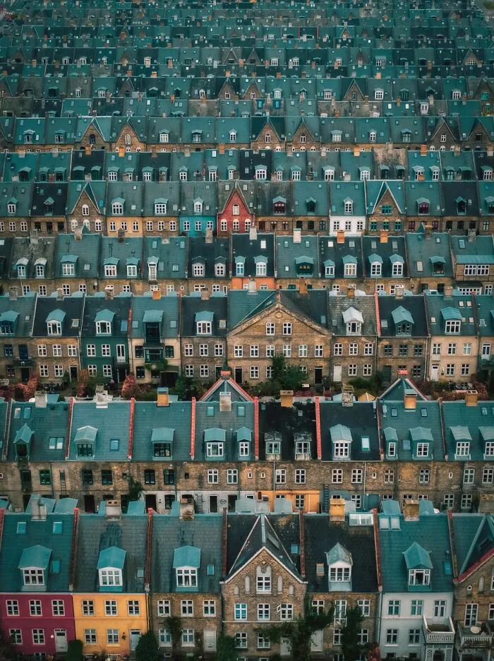 Categoría: Urbano, 1er lugar, Azoteas del barrio de Kartoffelraekkerne por Serhiy Vovk