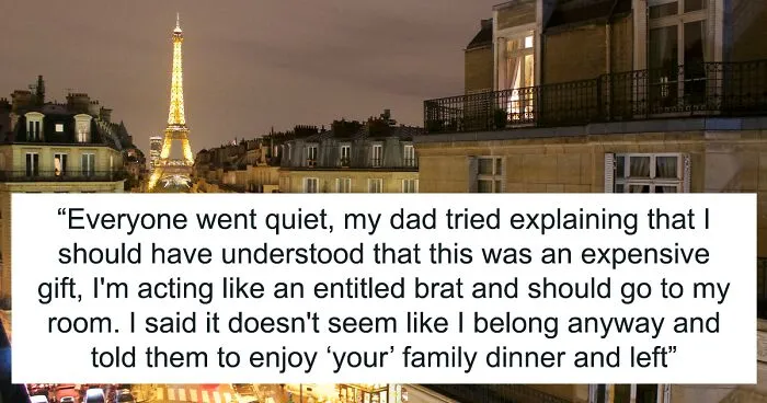 16 Y.O. Daughter Disappointed With Her Father As He Did Not Invite Her On His New Family's Paris Vacation, Gets Called A Jerk