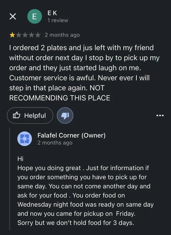 Does Any Restaurant Hold Pickup Orders For Next Day?