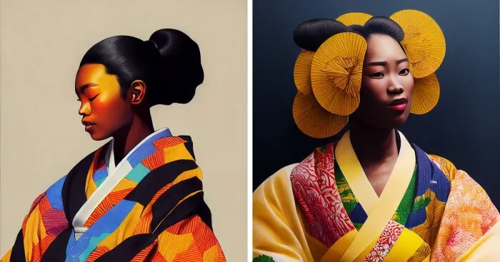 I Combine Japanese Kimonos With International Fashion Trends And Here Are Some Of My Best Creations (12 Pics)