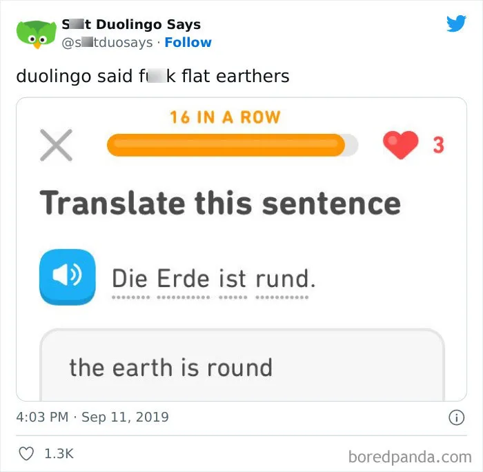 "Linguistic Gold Provided By Duolingo": 40 Of The Funniest And Most Unexpected Prompts Found On The App