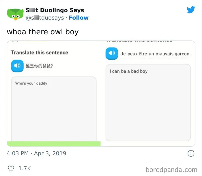 "Linguistic Gold Provided By Duolingo": 40 Of The Funniest And Most Unexpected Prompts Found On The App