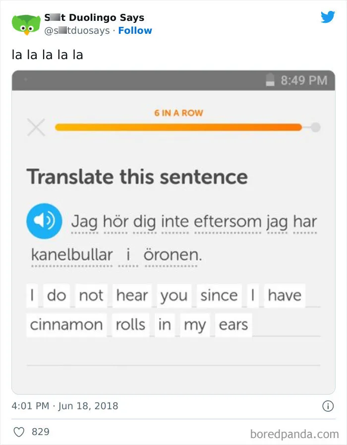 "Linguistic Gold Provided By Duolingo": 40 Of The Funniest And Most Unexpected Prompts Found On The App