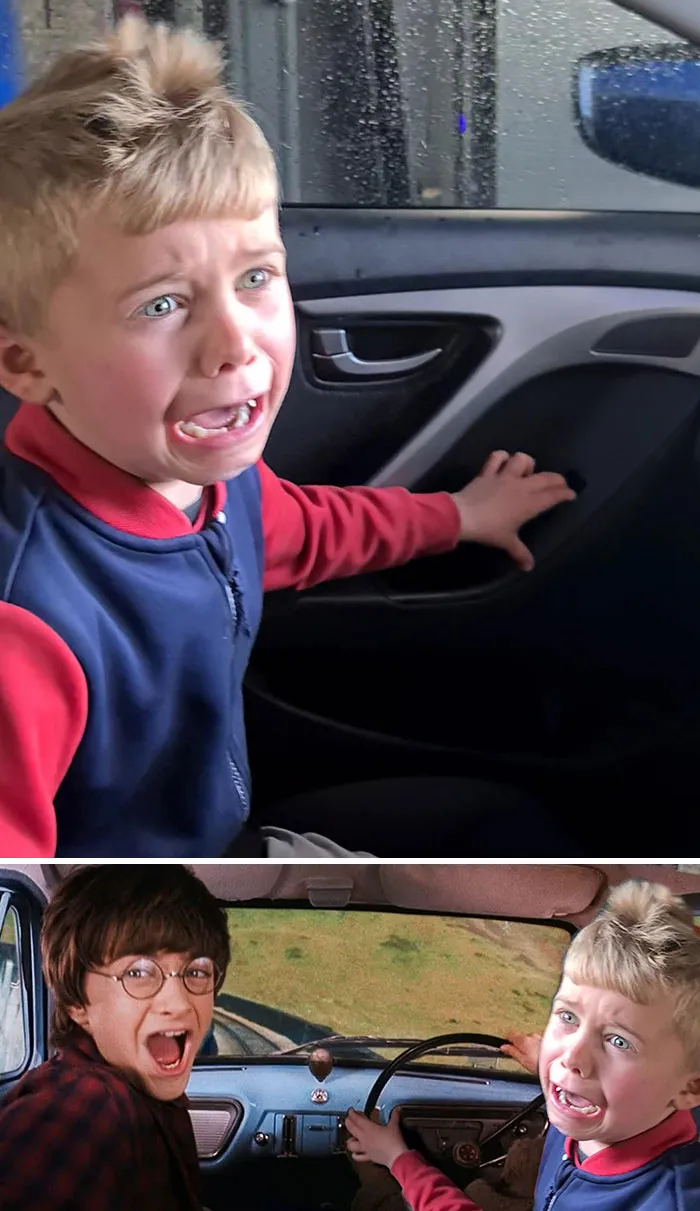 This Kid, Scared Of An Automatic Car Wash