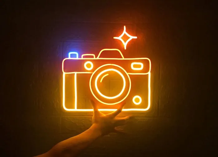 Camera LED Neon Light