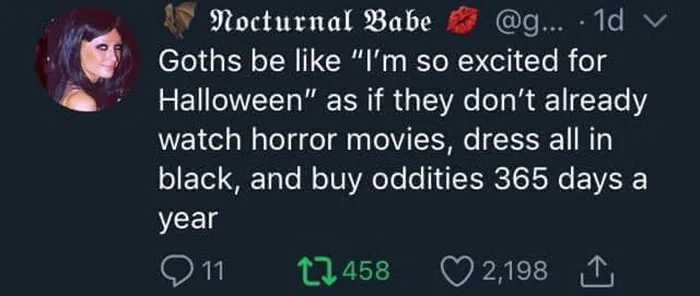 30 Memes And Posts That Sum Up What Kind Of People Goths Are, Shared On This Facebook Page