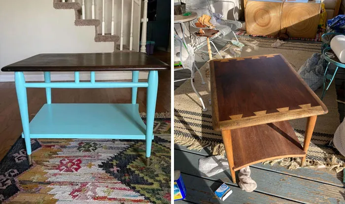 Lane Acclaim End Table For $50 On Facebook Marketplace, Before And After