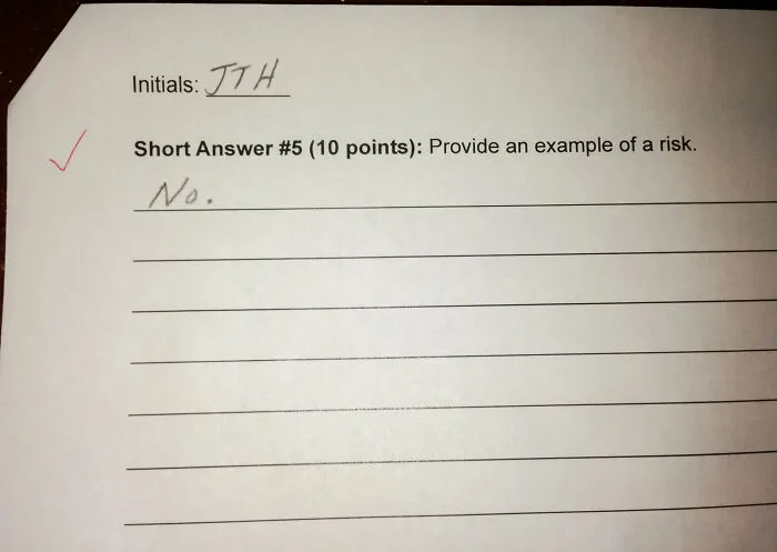 Provide An Example Of A Risk