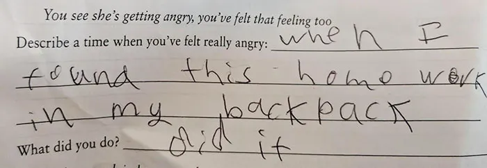 Honesty In My Son's Homework