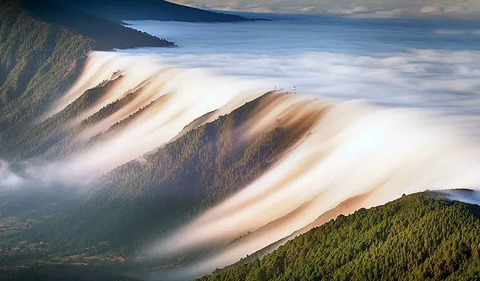 Waterfall Clouds In Spain