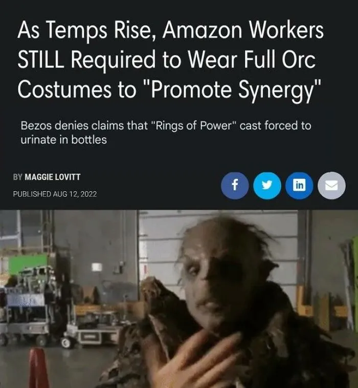 Amazon’s “The Lord Of The Rings: The Rings Of Power” TV Show Premiere Is Getting Memed To Hell (30 Posts)