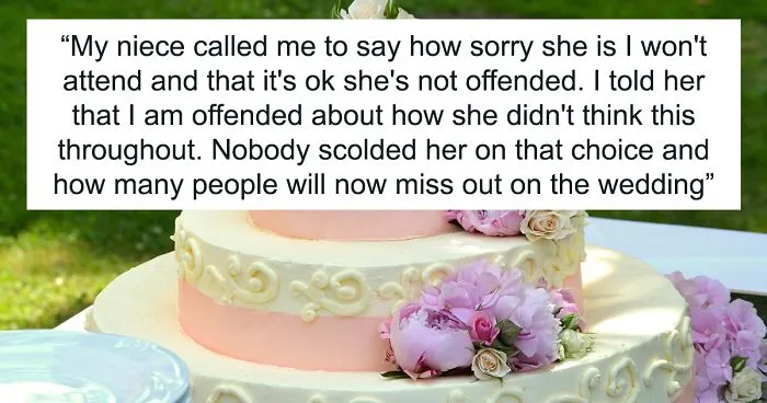Relative Upset Their Niece Planned A Destination Wedding On A Sunday Night, Tells Her Off, And The Internet's Having None Of It