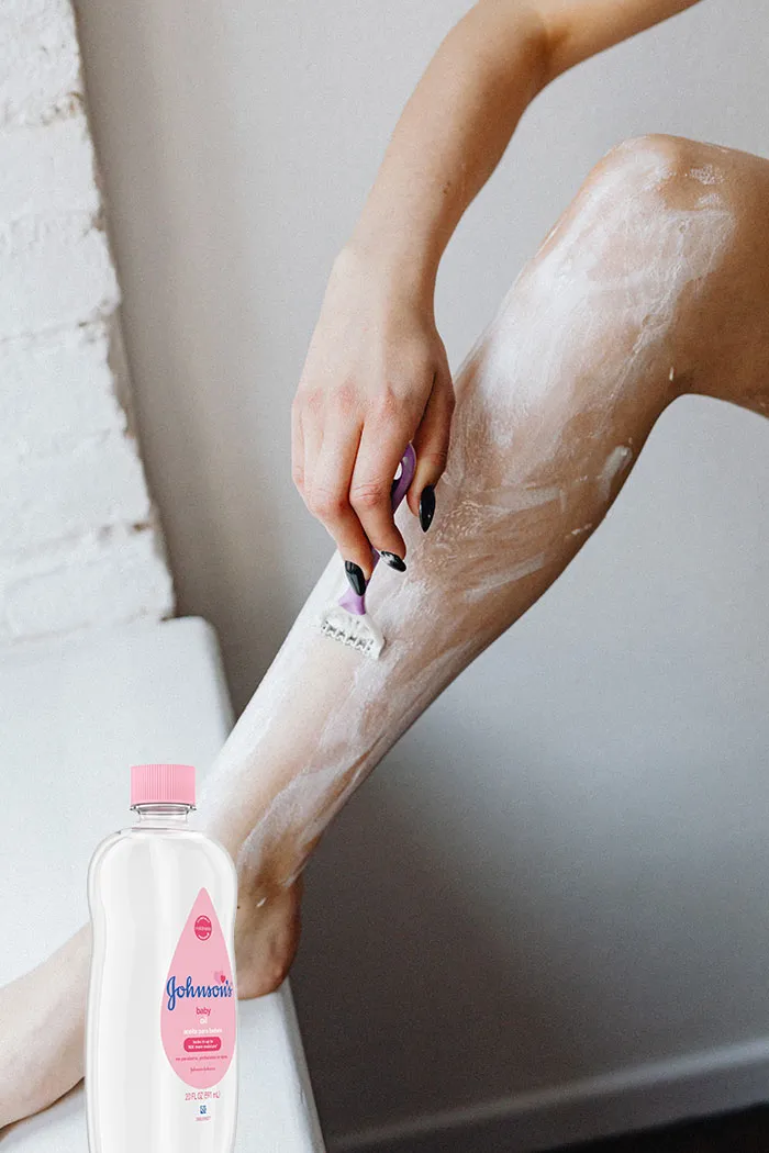 Shave With Baby Oil Or Hair Conditioner