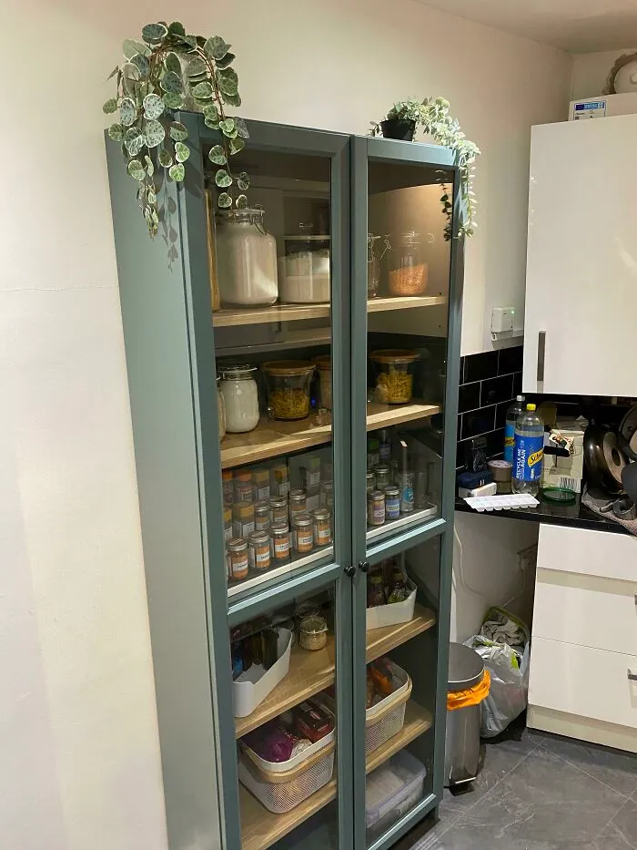 Finally Got A Bookcase/Make Shift Panty For My Small Kitchen!