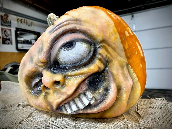 My Entry Into The Pumpkin Carving Contest At My Job. Wish Me Luck