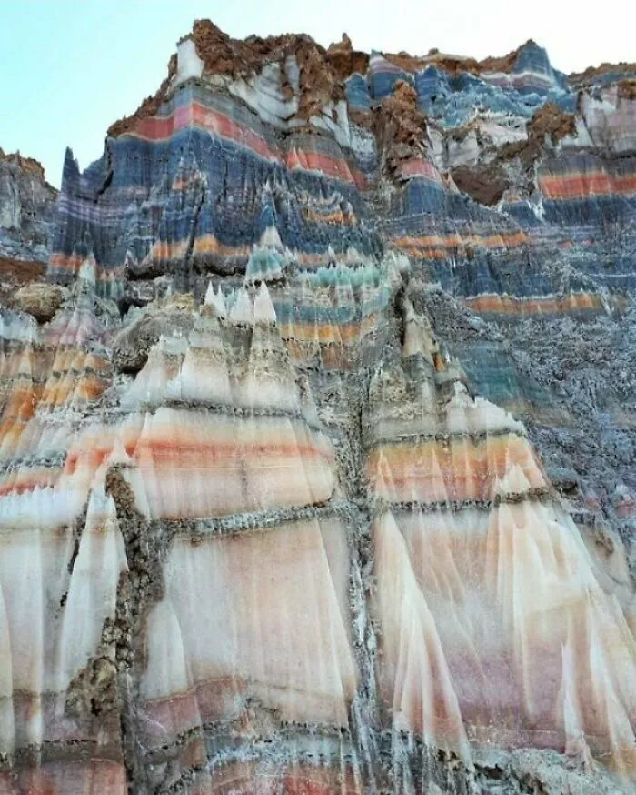 Esta foto sin editar de las montañas de sal de Irán sigue siendo hermosa