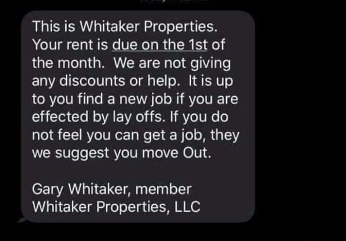 Can't Pay Your Rent Because Of An Epidemic You Cannot Control? That's Your Problem