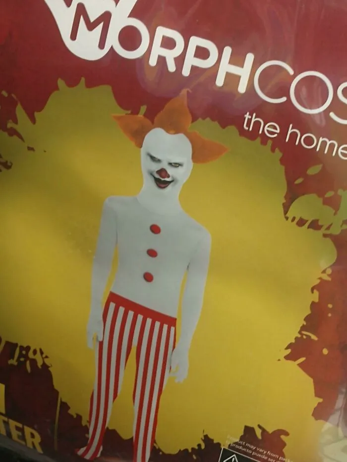 Heh, This Gives Me Nightmares. Found It In Wall Mart Looking For A Pennywise Costume. Found Something Scarier. Never Gonna Sleep Again
