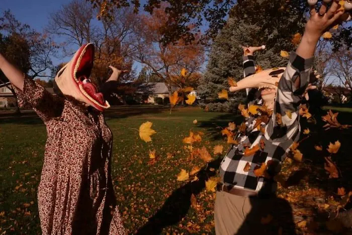 Mi mujer y yo para Halloween